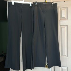 2 pairs black Express slacks. Size 10r.